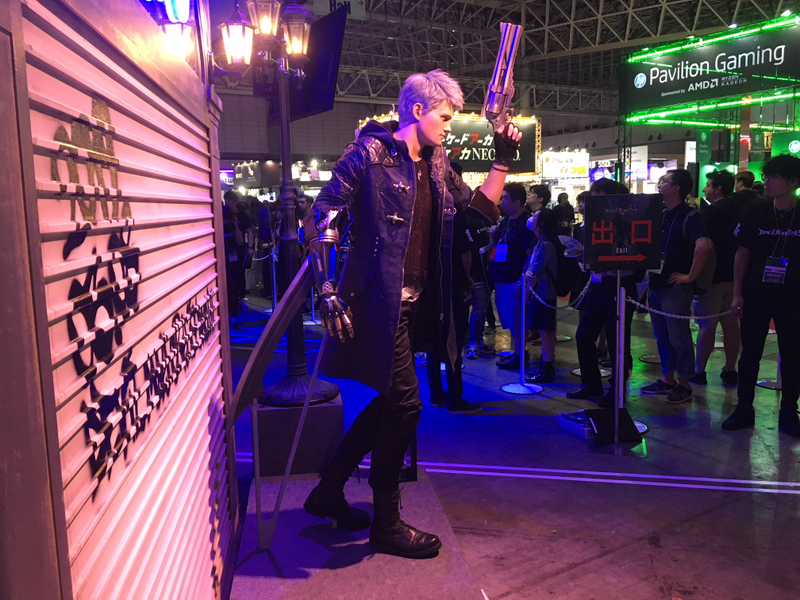 Illustration for article titled Close Up With A Life-Sized Nero From Devil May Cry 5